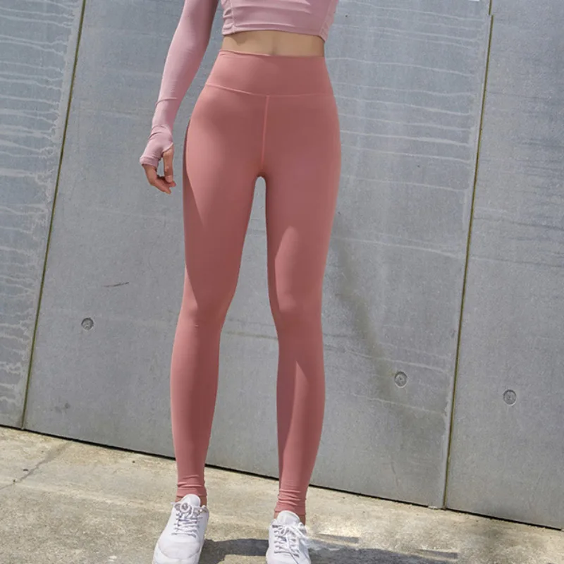Модные Повседневные однотонные леггинсы с сердечками персикового цвета в стиле пэчворк, женские джеггинсы с эффектом пуш-ап для фитнеса, сексуальные женские леггинсы для тренировок с высокой талией - Цвет: yk1855 pink