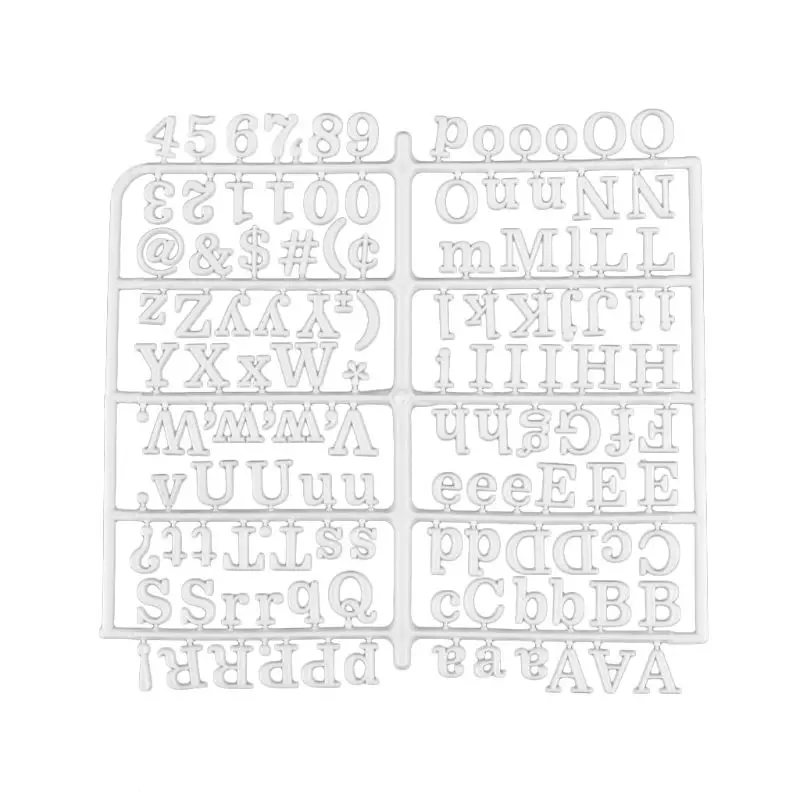 Caracteres para Placa de Letra de Feltro Peças para Placa de Carta Números de 250 Mutável Mod. 205662 27 Caracteres para placa de letra de feltro