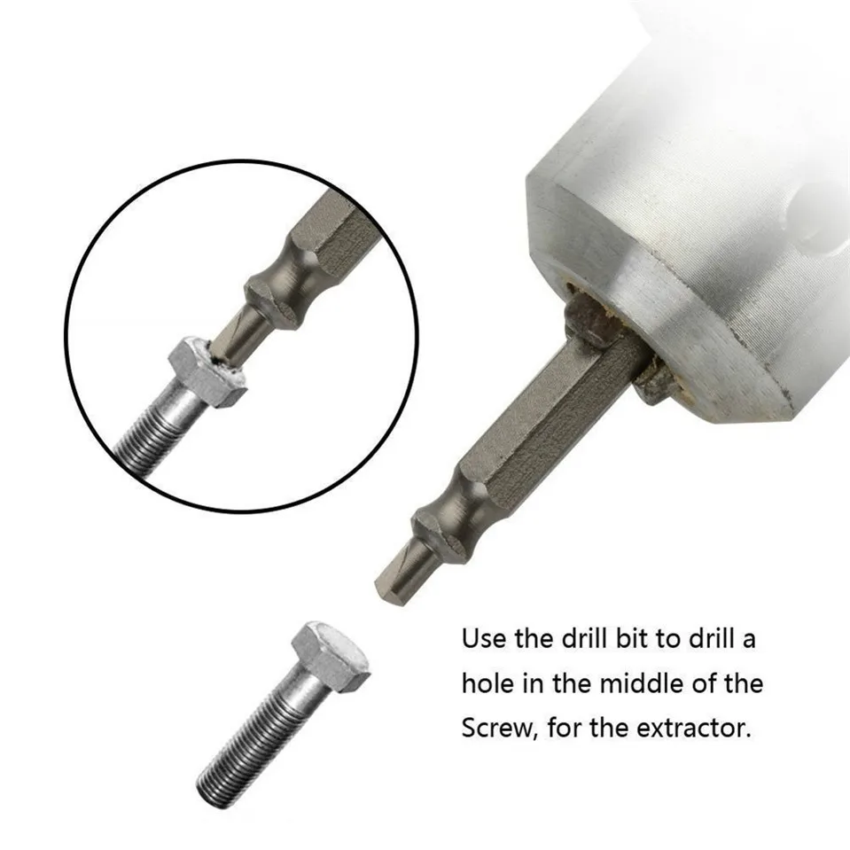 Заводской магазин 4 шт. Винт экстрактор сверла руководство набор сломанный Soeed из поврежденных легко из болт шпильки инструмент для удаления