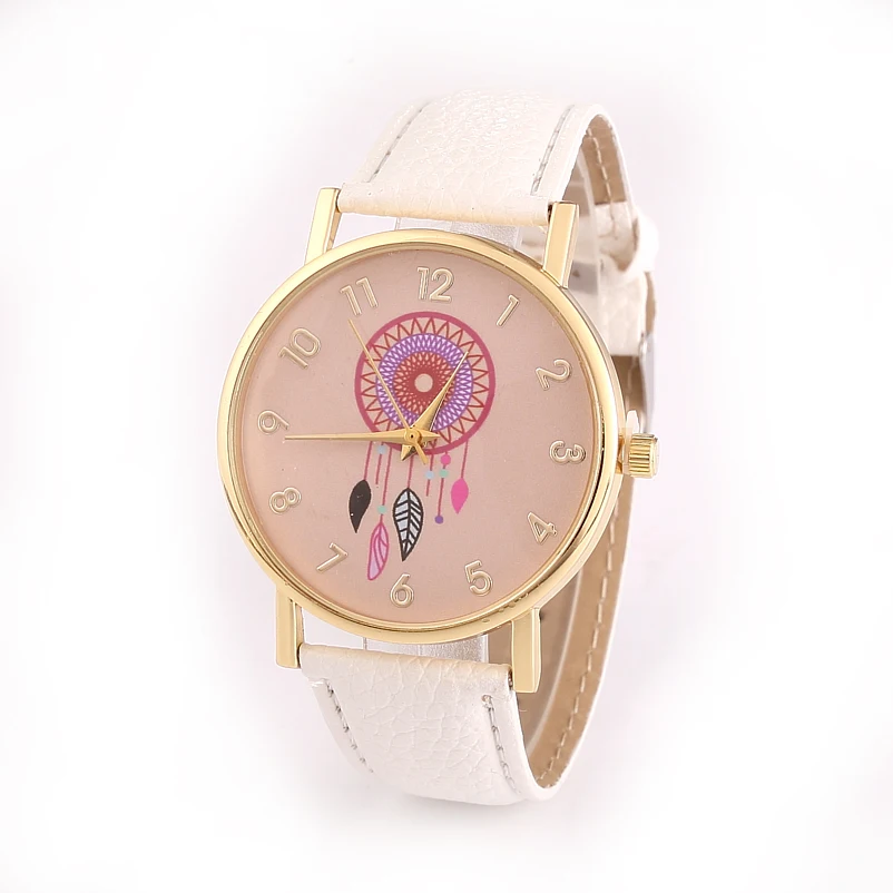 

ladies Watches Color wind chimes fashion Wrist Watch Luxury women Quartz watches Leather digital watch band For Women dress