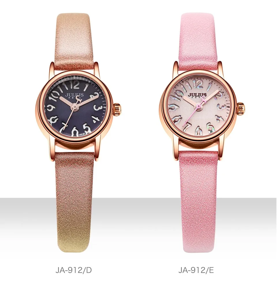 Юлий модные женские часы кожаный ремешок карамельный цвет полые циферблат специально для молодых Relojes Mujer 2017 Баян коль Saati JA-912
