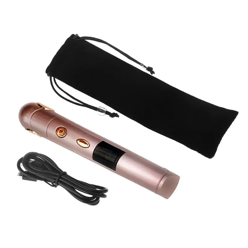 

2 in 1 LED Wireless USB Rechargeable Hair Straightener Curler Curling Tool Styling Accessory with USB Cable 1Pc