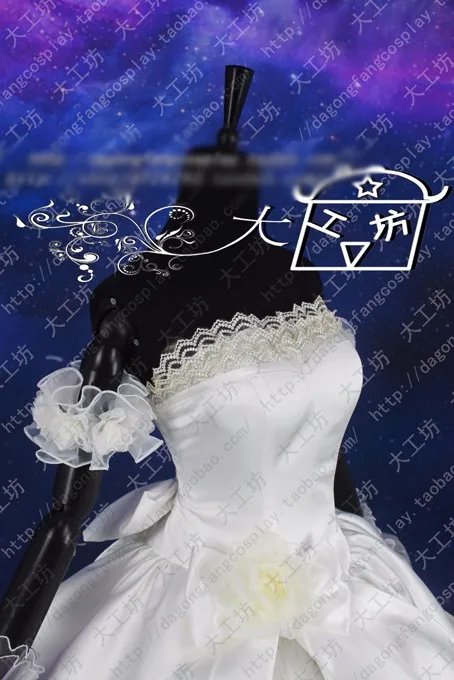 Puella волхвов Мадока magica Мадока Канаме свадебное платье белое платье Косплэй костюм Хэллоуин равномерное наряд на заказ