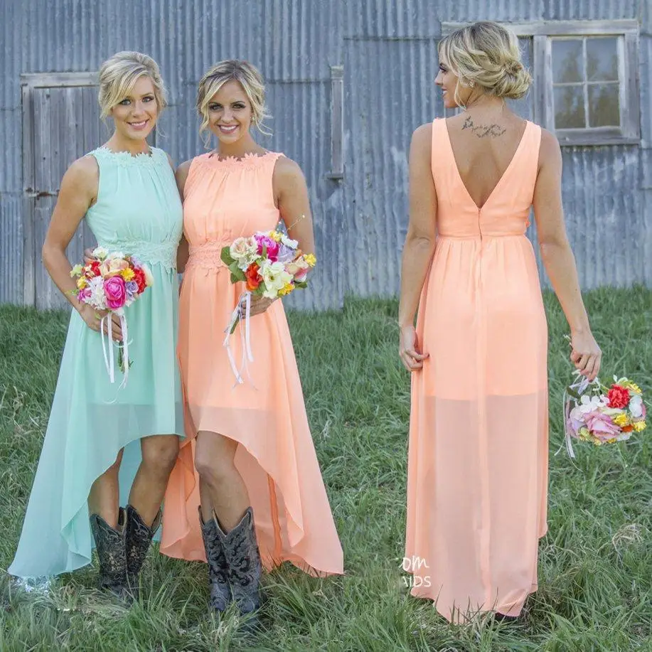 Light Pink Beach Bridesmaid Dresses Carley Connellan