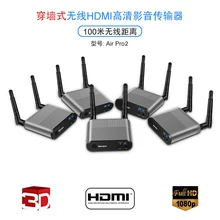 MEASY Air Pro4 100M 330Feet HDMI Wireless Video Extender Kit with Portable Transmitter for Ultrabooks and