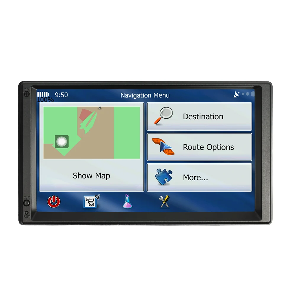 Cheap 7" Universal 2 Din Touch Screen Android 5.1 Car Stereo Radio Player GPS Navigation Multimedia Entertainment with BT WIFI AM/FM 2