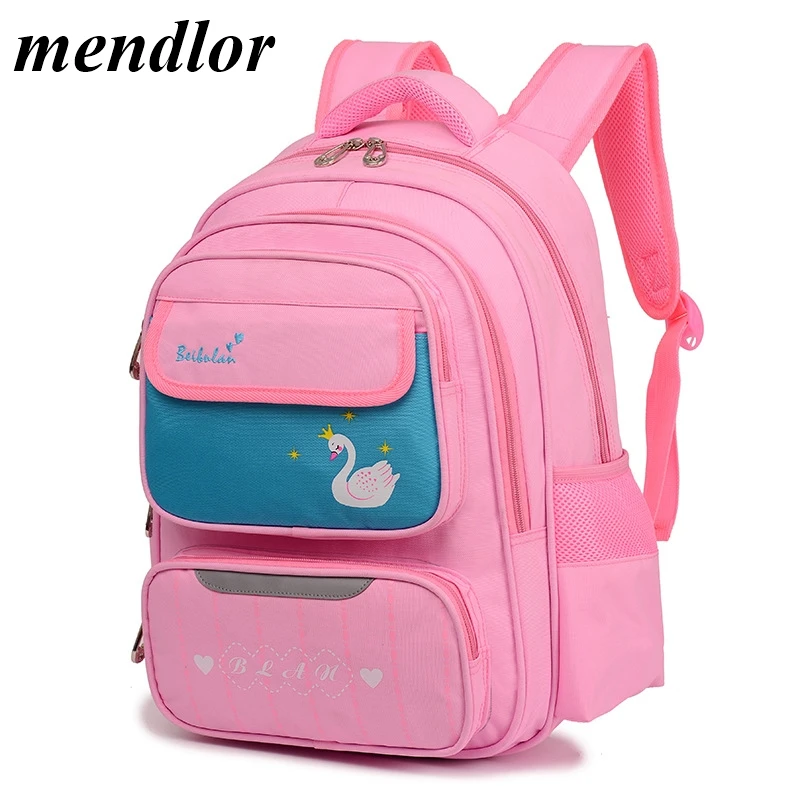 

Orthopedic Backpack Large waterproof School Bags For Girl Zipper Kid School Backpacks Cute Children Schoolbags Mochila Escol