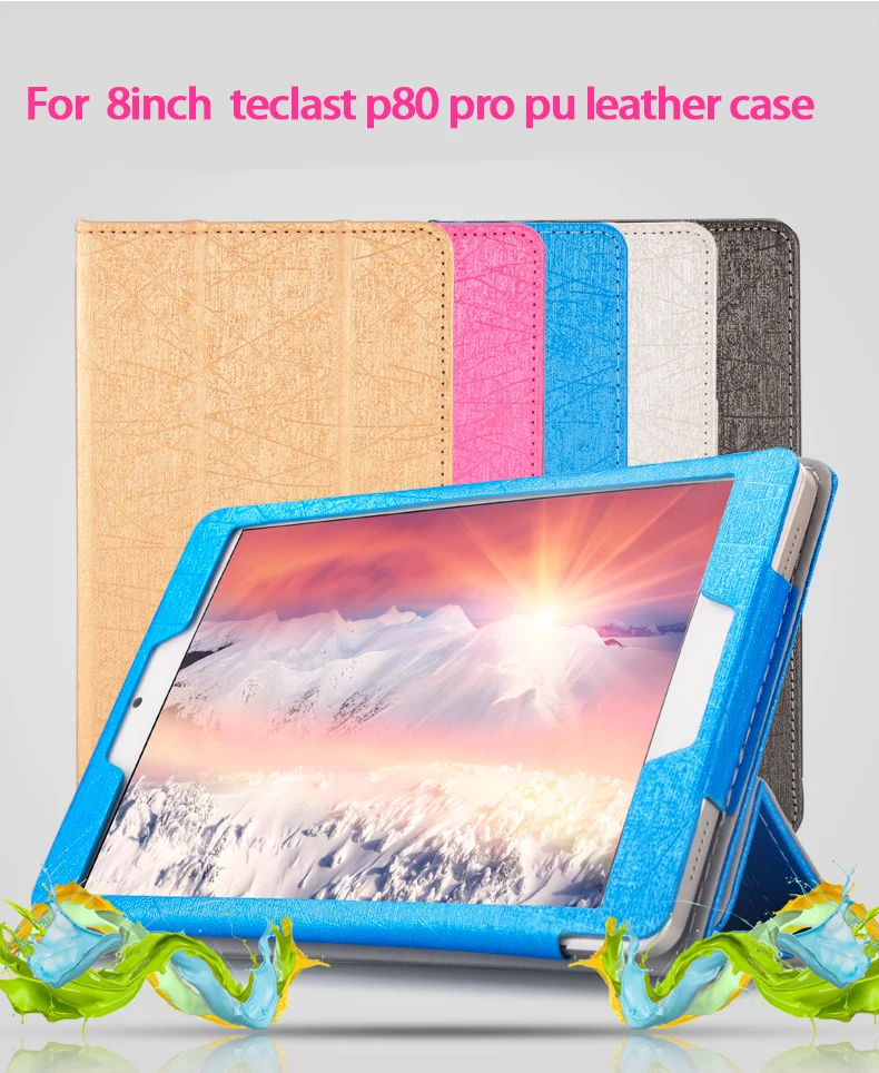 

Newset High quality fashion teclast p80 pro pu leather case cover with Stand up function Cover