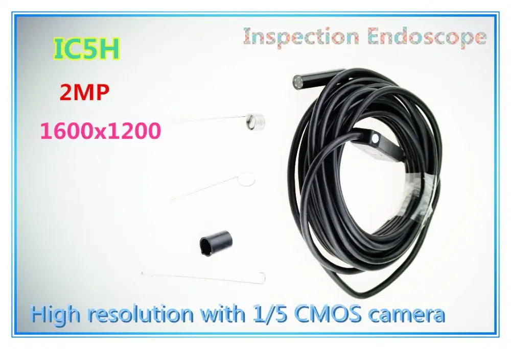 Free Shipping 1pc/lot 9mm 5m USB Endoscope Inspection Camera 6LED IP66 Waterproof High resolution Side-view Mirror IC5H | Безопасность и