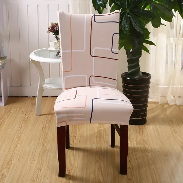 2PCS/Lot Kitchen Chair Cover 18 Colors Plain Pattern Printing Chair