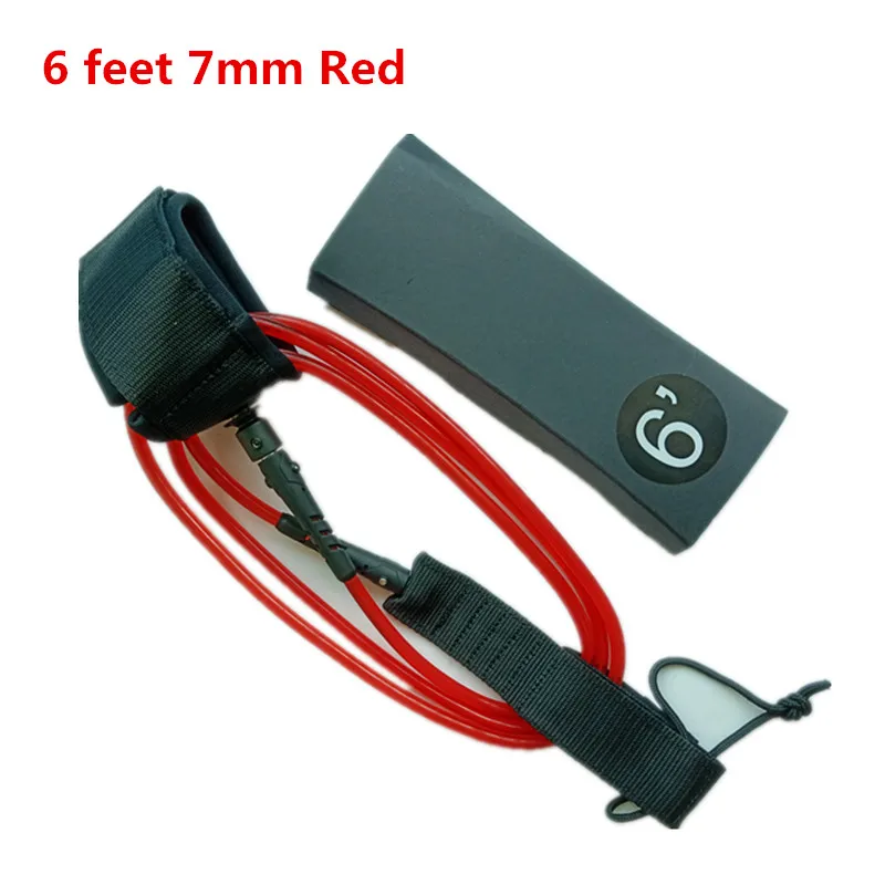 

srfda 6Feet 7mm Thick Surf Leash Surfing Surfboard sup leash Rope Stand up paddle Board with Polyurethane Nylon Stainless steel
