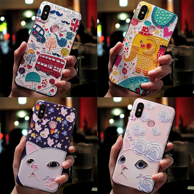 

3D Print Emboss Soft TPU Phone Case For Xiaomi Mi 5X A2 Lite A1 6X for Redmi S2 6A 4A Plus 3S Note 3 4 6 Pro 4X 5 5A Cases Cover
