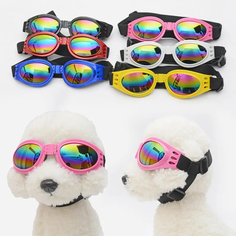 5 цветов складные собачьи очки для средних и больших собак очки для животных водонепроницаемые защитные очки для собак УФ солнцезащитные очки