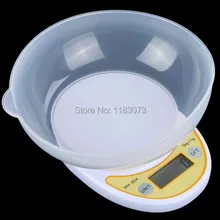 5 кг 1 г Портативный электронный Кухня весы 5000g ЖК-дисплей Дисплей цифровой Еда весы для посылок бытовые весы с чашей B04