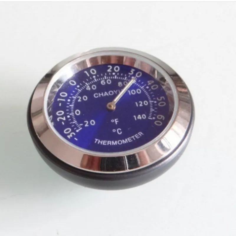 1pcs/lot blue motorbycle meter mini cool styling Noctilucent gauge thermometer with Elastic on
