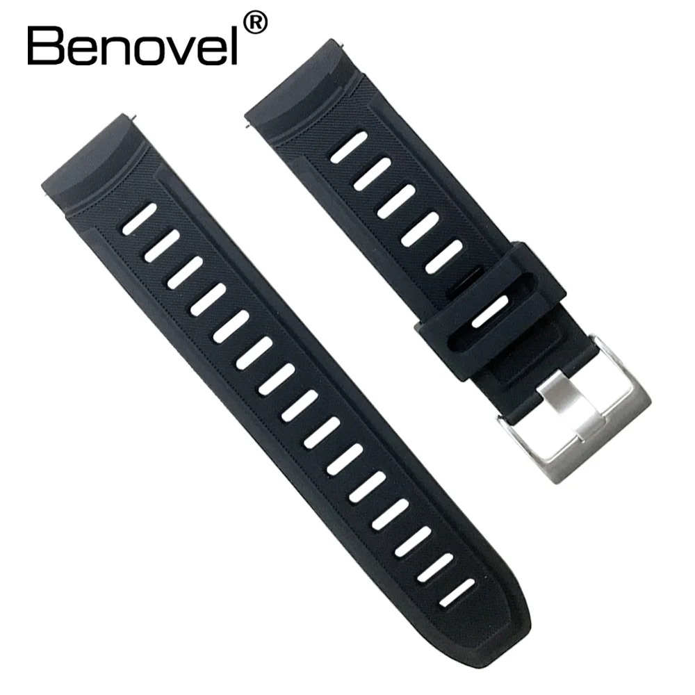 Benovel 22 мм Универсальный силиконовый ремешок для часов Amazfit Pace для samsung gear S3 для S02 EX18 G01 G02 GV68 S928 умные часы