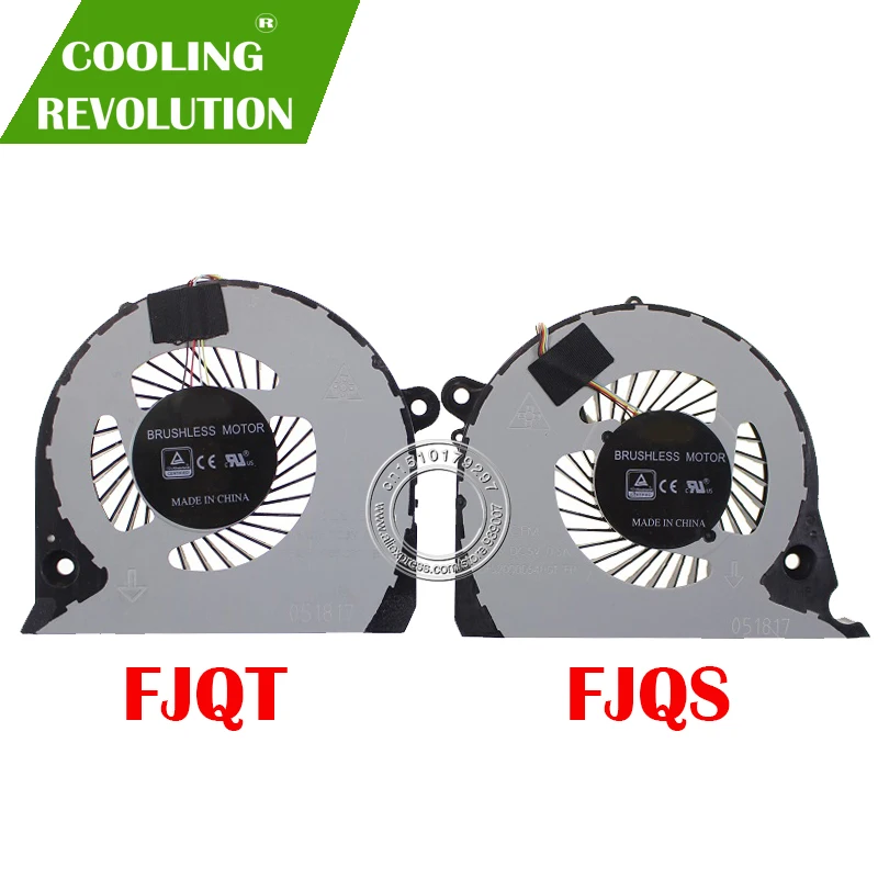 ZHENHUIYOU New for DELL XPS15-9570 9570 Fans L+R 08YY9 TK9J1