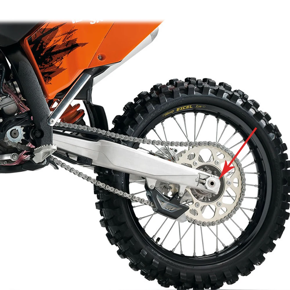 Регулятор Регулятора Цепи маятник слайдер для KTM 690 SMC R 2012- 690SMC 2008-11 аксессуары для мотоциклов CNC Оранжевый с логотипом