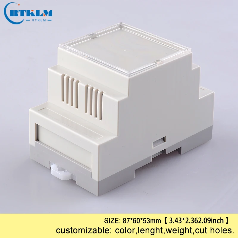 5 шт. ПЛК коробка pcd монтажная плата дизайн распределительная коробка din-рейка пластиковый корпус настольный корпус abs пластик проект чехол 87*60*53 мм
