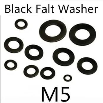 

1000pcs High Quality m5 steel with black flat washer