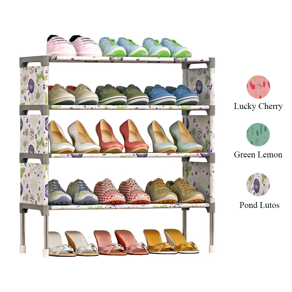 

Simple Multi Layer Shoe Rack Assembly Dustproof Shoe Cabinet Space-saving Shelf Economical Iron Storage Organizer Rack Wholesale