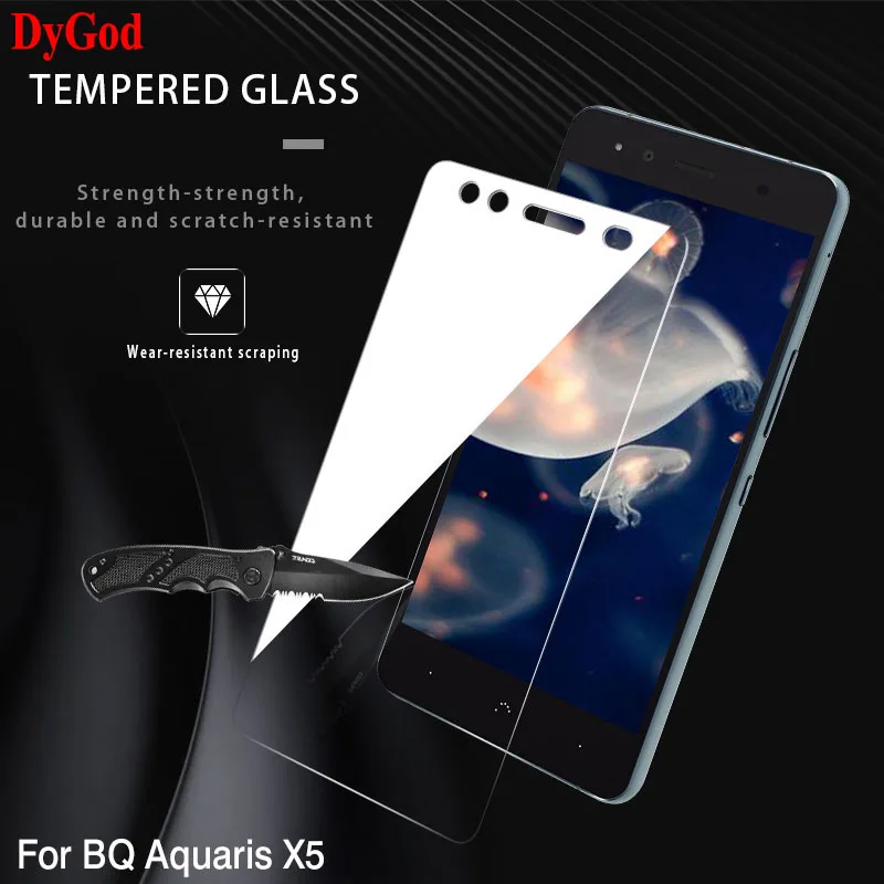 Закаленное стекло DyGod для BQ Aquaris X5 Передняя пленка протектор экрана 5 0 дюйма