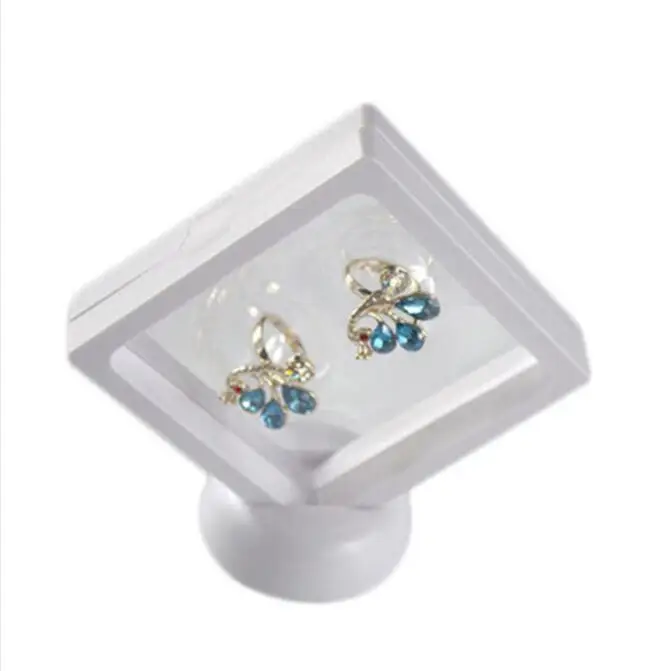 

HOT SALE Transparent Jewelry Suspended Floating Jewelry Packaging Display Case Stand Holder Box Display Jewelry Dropper Shipping