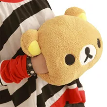 2017 НОВЫЙ Японский Rilakkuma Медведь Плюшевые Подушки Игрушки Прекрасный 35 см мультфильм Медведь Плюшевые Игрушки Куклы для Девочек Домашнего Офиса Рождественские подарки