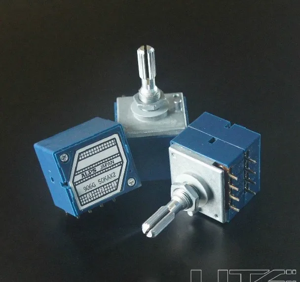 

Japanese original ALPS 27 Type 50KA rachis volume potentiometer Double 8 feet