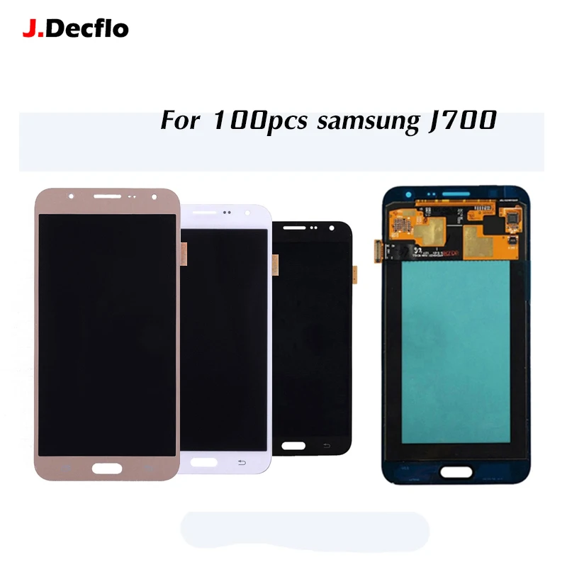 100 шт AMOLED для samsung Galaxy J7 2015 J700 ЖК дисплей Дисплей Сенсорный экран планшета OEM супер