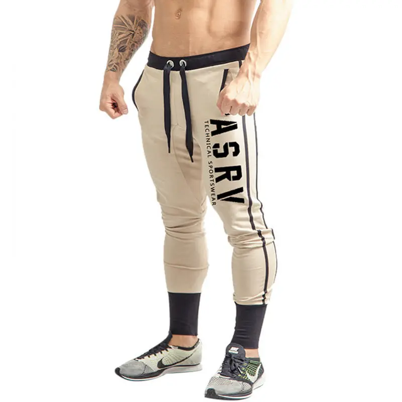2019 Spring Autumn New High Quality Men's Sweatpants Man Slim Gyms Fitness Joggers Workout Trousers Male Casual Cotton Pants