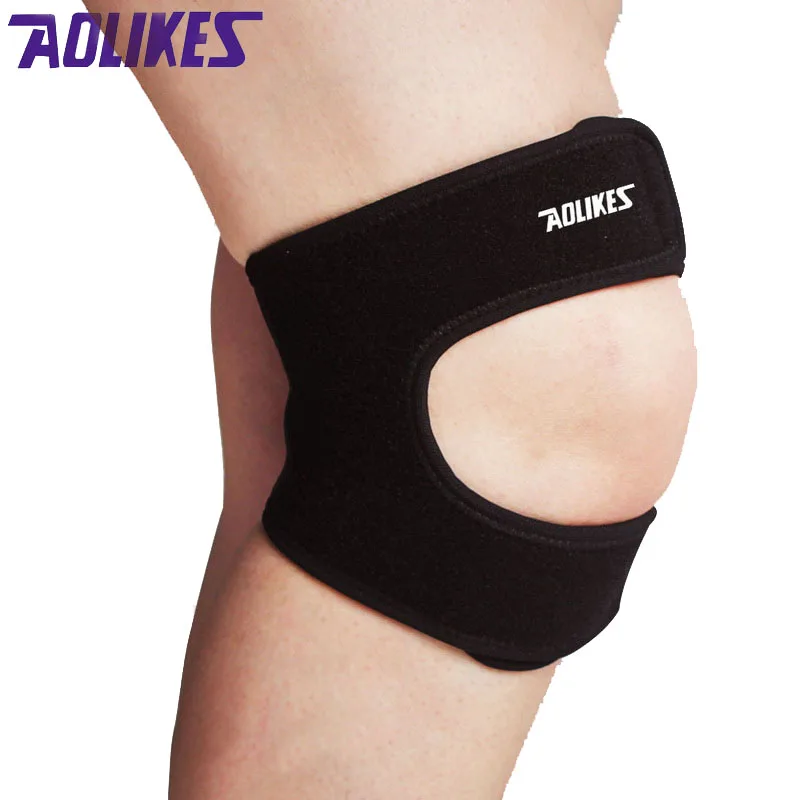 AOLIKES 1 قطعة مطاطا الرضفة دعم قابل للتعديل الركبة المتزلجون الفرقة حامي الطائرة الرضفة الرياضة السلامة منصات rodilla AOLIKES 1 قطعة مطاطا الرضفة دعم قابل للتعديل الركبة المتزلجون الفرقة حامي الطائرة الرضفة الرياضة السلامة منصات rodilla
