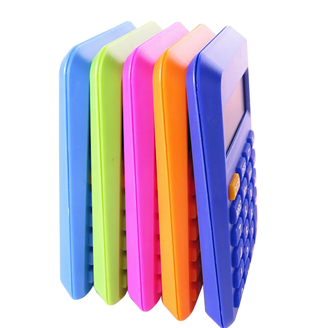 Красочный студенческий мини электронный калькулятор конфетного цвета для подсчета Канцтовары на подарок 9*6 мм размер случайный цвет