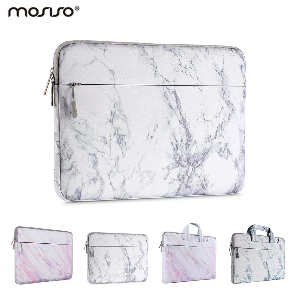 Mosiso Laptop Marble Zipper Sleeve Case 13.3 15.6 inch for Macbook Air 13 Pro Retina Dell HP Acer Notebook Shoulder Bag 2018 New