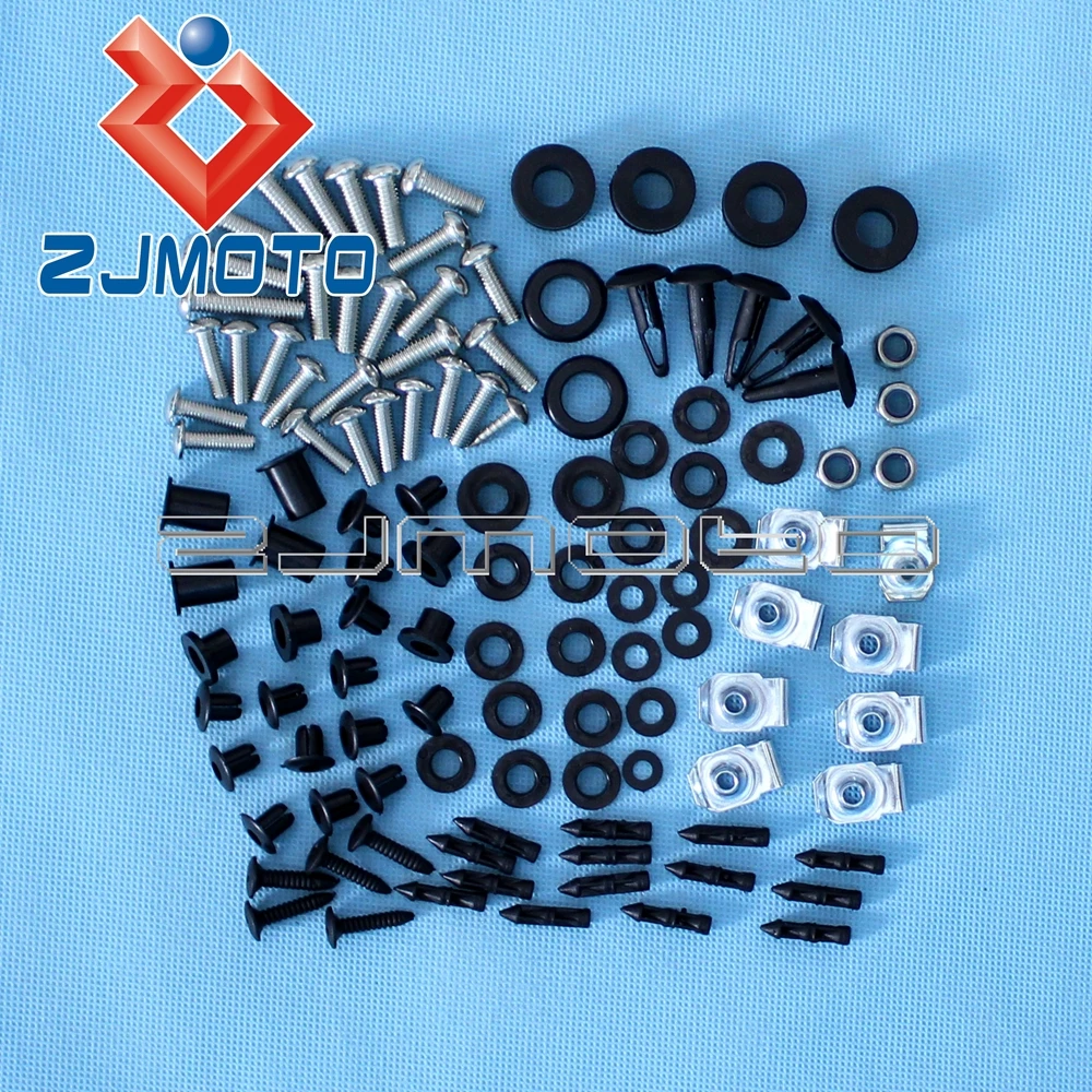 Motorcycle Complete Black Fairing Bolt Kit For Suzuki GSXR 600 750 2004