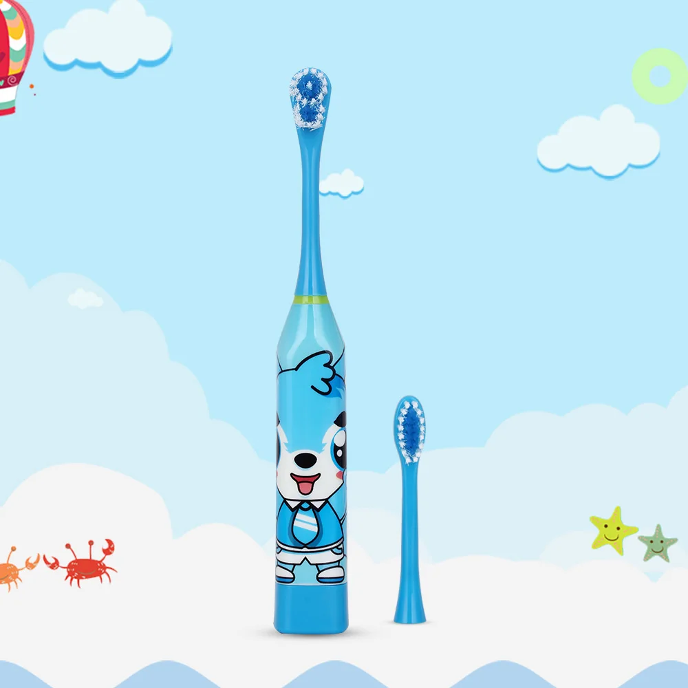 AZDENT Children Electric Toothbrush with 2 pcs Heads Battery Type Cartoon Pattern Teeth Brush Electric Tooth Brush For Kids AZDENT Children Electric Toothbrush with 2 pcs Heads Battery Type Cartoon Pattern Teeth Brush Electric Tooth Brush For Kids
