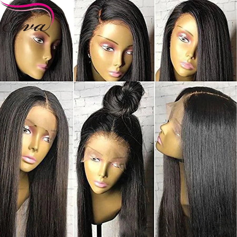 Glueless Full Lace Human Hair Wigs With Baby Hair Brazilian Remy Hair