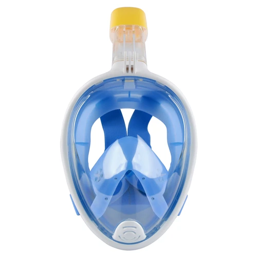 Full Face Snorkeling Mask Underwater Anti Fog Diving Mask Snorkel with Breathable Tube Swimming Training Scuba Diving Mask - Цвет: Blue