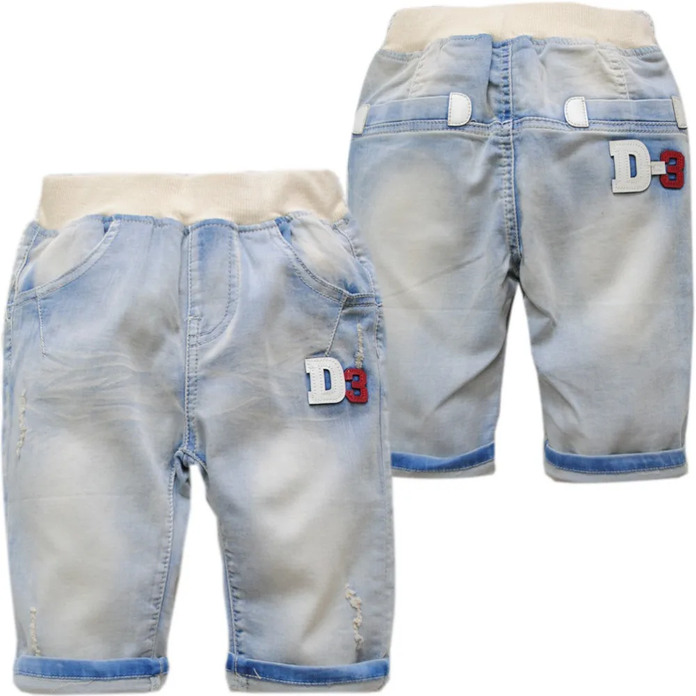4036 summer shorts boy soft denim jeans shorts pants kids children 70
