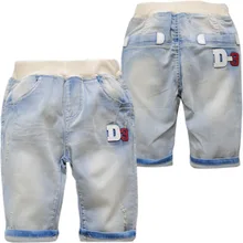 4036 summer shorts boy soft denim jeans shorts pants kids children 70 length calf length very