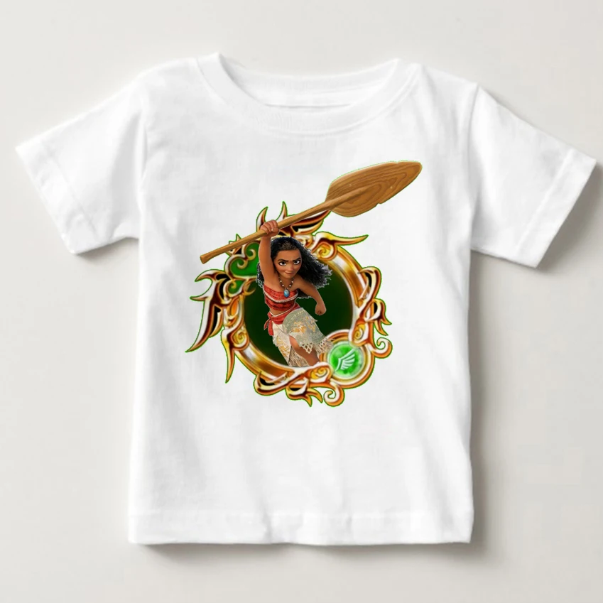 

Children clothes printed Baby boys Girls summer clothes Moana Short sleeve T-shirt Girls shirts Tops Tees Sweatshirts MJ