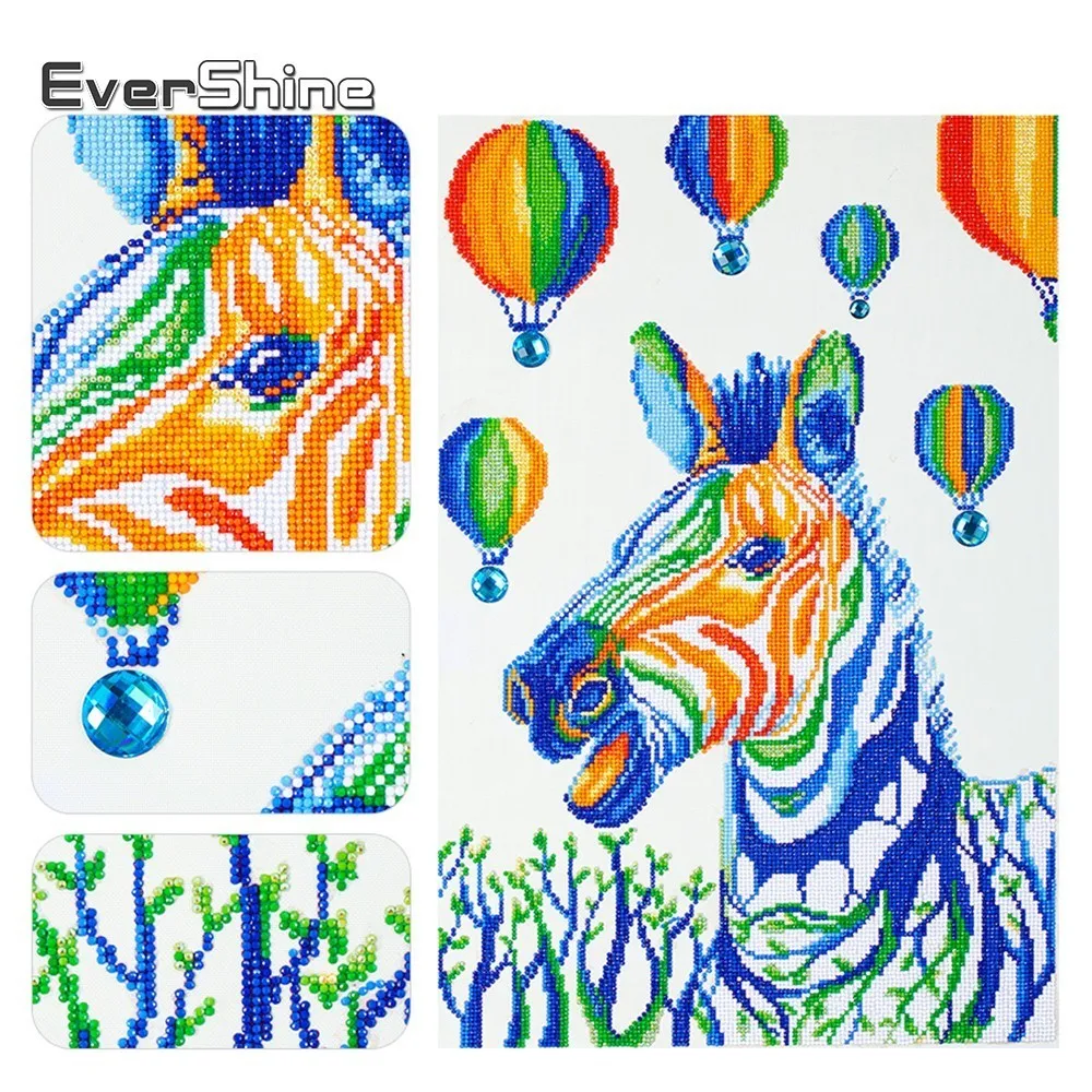 

EverShine Special Shaped Diamond Painting Cross Stitch Animals DIY 5D Diamond Embroidery Colour Cartoon 3D Diamond Mosaic Decor