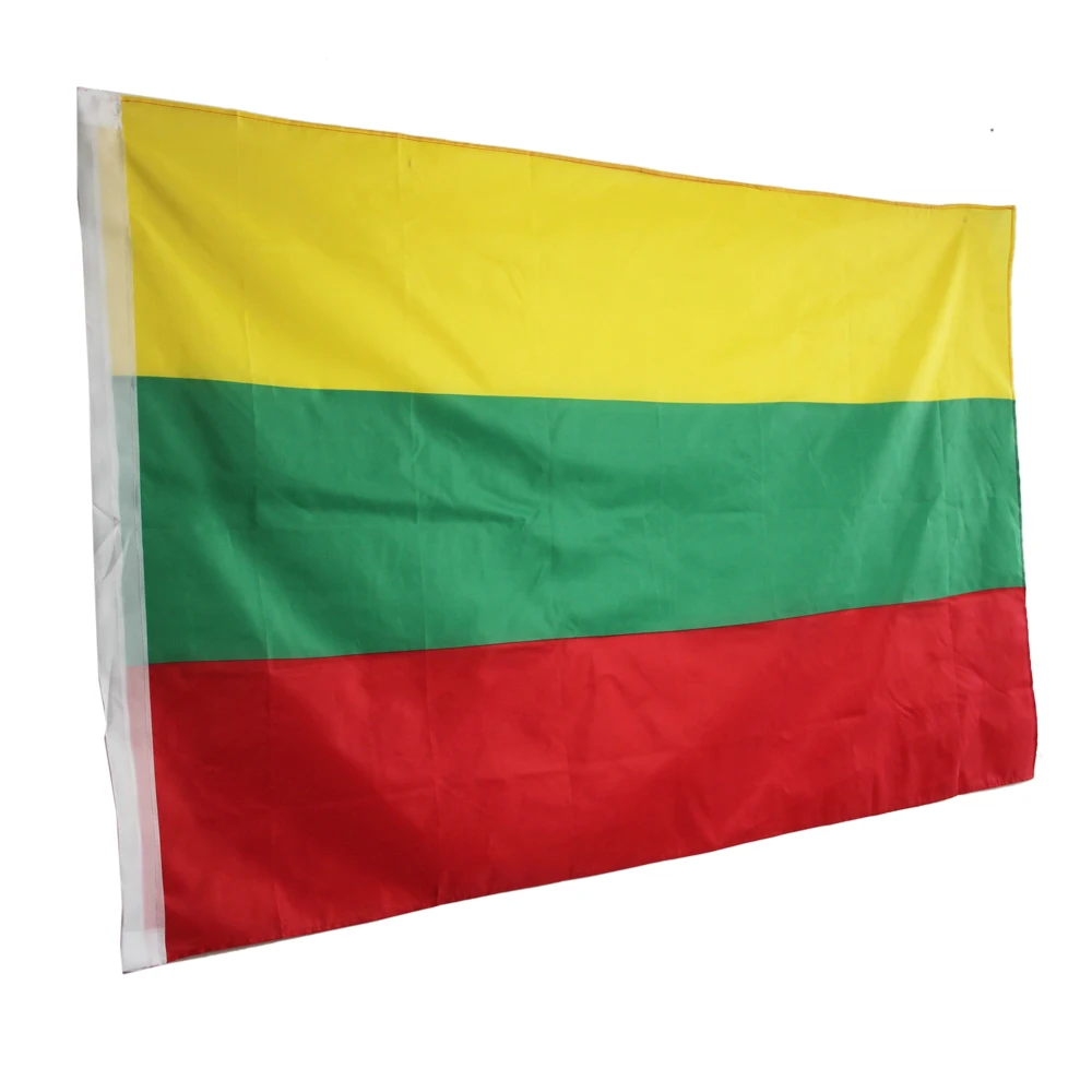 90x150 см Литовский национальный флаг, висящий Флаг, полиэстер, флаг Литвы, открытый Крытый большой флаг NN088