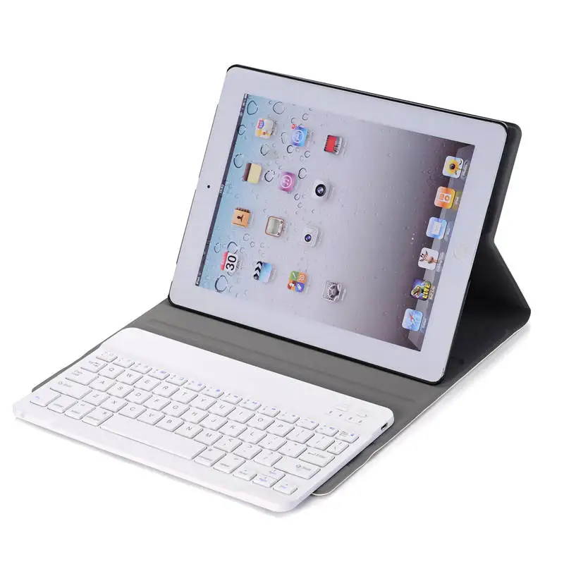 ABS Bluetooth Беспроводной клавиатура Pu кожаный чехол для iPad 2/3/4 9,7 дюймов Tablet