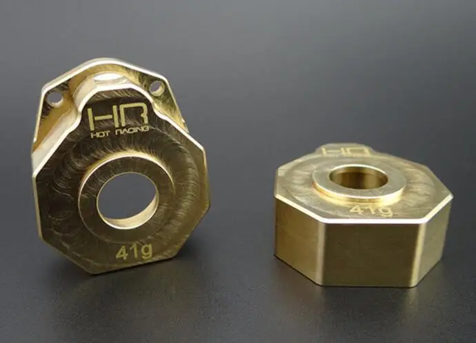 

Hot Racing Traxxas TRX-4 Heavy Duty Brass Steering Knuckle Portal Cover TRXF21HC