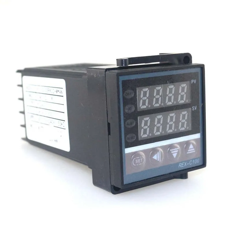 Двойной дисплей контроль температуры Лер релейный выход 100-240 в PID контроль термостат универсальный цифровой программируемый REX-C100