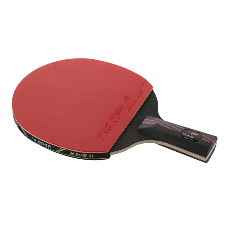 Профессиональная ракетка из углеродного волокна для настольного тенниса с двойным лицом прыщи-в пинг ракетки для понга с сумкой 3 мяча