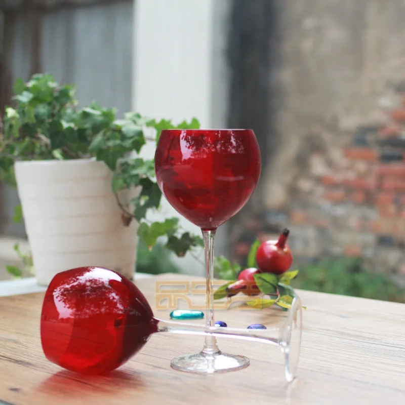 Американский бессвинцовый бокал рубиновый для красного вина шампанского|red wine