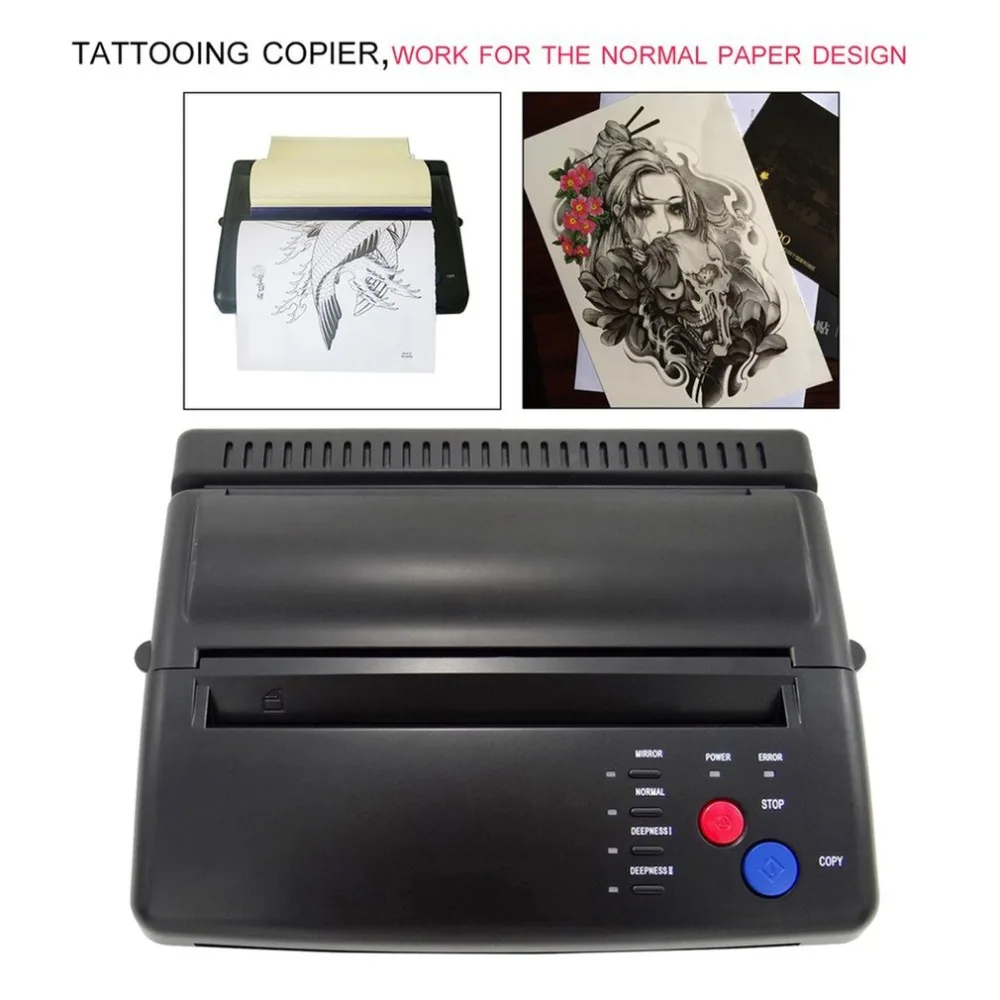 

Professional Tattoo Stencil Paper Maker Transfer Machine Flash Thermal Copier Printer Tattooing Supplies US Plug 2018New Arrival