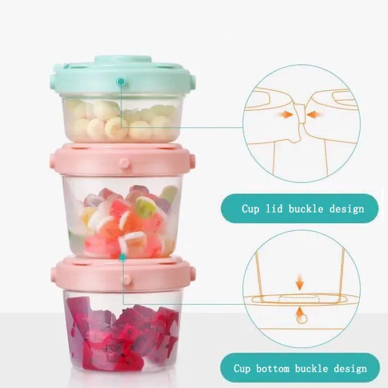 

3 Layers Baby Milk Powder Box Dispenser Container Storage Formula Feeding Bottle Food Container Storage Feeding Box